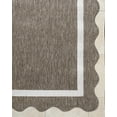 thumbnail image 6 of Hauteloom Varro Living Room, Bedroom Patio Outdoor Area Rug - Traditional - Dark Brown, Cream - 7'10" x 10', 6 of 6