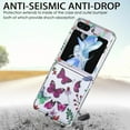 thumbnail image 3 of for Samsung Galaxy Z Flip 5 2023 Butterfly Case, Cute Print Pattern Shockproof Slim Silicone TPU Clear Women Girls Drop Protective Phone Case Cover for Samsung Galaxy Z Flip 5 5G, Purple, 3 of 6