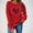 Red, variant on FDGIU Women's Valentine's Day Sweatshirt - Cute Red Graphic Pullover, Warm & Soft Comfy Holiday Gift
