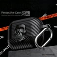 thumbnail image 2 of CCSmall for Airpods Pro 2nd/1st Generation Case with Carabiner Keychain, Funny 3D Skull Protection Cover Full Body Shockproof with Secure Lock Girls Boys Case for Airpods Pro 2 Gen,Skull Black, 2 of 8