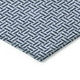 thumbnail image 5 of 9' X 12' Navy Blue And Gray Geometric Washable Indoor Outdoor Area Rug, 5 of 5