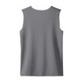 thumbnail image 6 of Men Tank Tops Quick Dry Sport Bodybuilding Gym Athletic Workout V-Neck Sleeveless T-Shirts summer Casual top Gray 5XL, 6 of 6