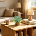 thumbnail image 6 of Artificial Potted Plant,Weather Resistant Fake Plant in Woven Basket Faux Greenery Decor for Home Tabletop Living Room Office Shelf, 6 of 6