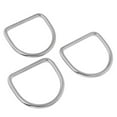 thumbnail image 1 of LOVIVER 3Pcs Stainless Steel Diving D for Weight Belt Webbing Harness Accessory, 1 of 8