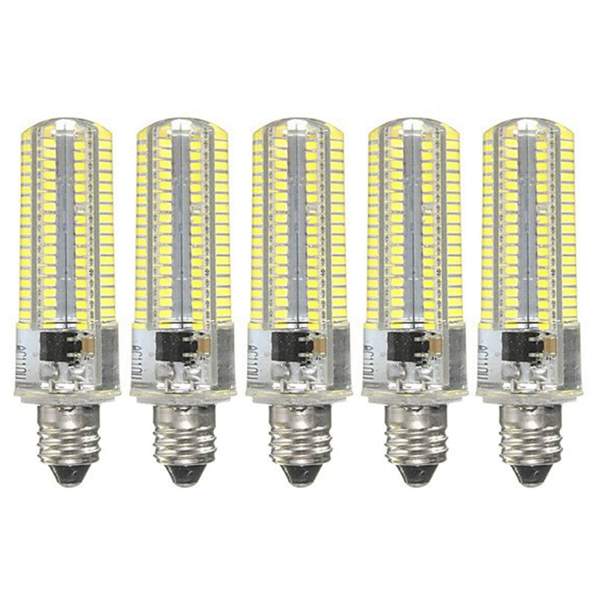 5PCS E11 5W AC 110V Cold White 6000K LED Lamp Bulbs