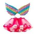 thumbnail image 2 of EnJoCho 2-11 Girls Cute Princess Dress up Skirt + Headband Set Colorful Bow Elastic Waist Swing Tutu Carniva𝗅 Par𝗍y Skirt Birthday Outfits For Girls, 2 of 4