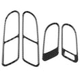 thumbnail image 2 of Interior Door Handle Trim,4Pcs Interior Door Handle Frame Inner Pull Trim Soft Real Carbon Fiber Decorative Cover Car Interior Trim, 2 of 8