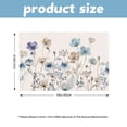thumbnail image 5 of Stegali Summer Blue Brown Poppy Linen Placemats, 12x18 Inch Table mats Set of 4, 5 of 7