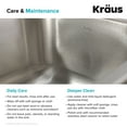 thumbnail image 2 of KRAUS Premier 32-inch 18 Gauge Undermount 50/50 Double Bowl Stainless Steel Kitchen Sink, 2 of 7