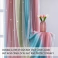 thumbnail image 2 of Cortinas Blackout XiDi Dream Star para Cuarto Infantil W52xL72cm Rosa Azul, 2 of 8