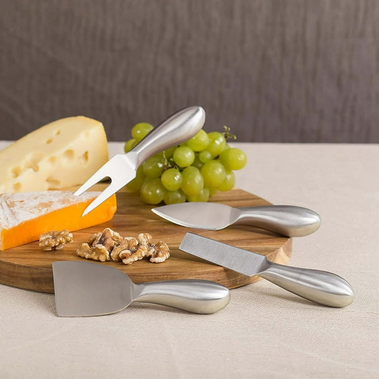 Casewin Cheese Knife Set — Wide Handle, Stainless Steel Blade