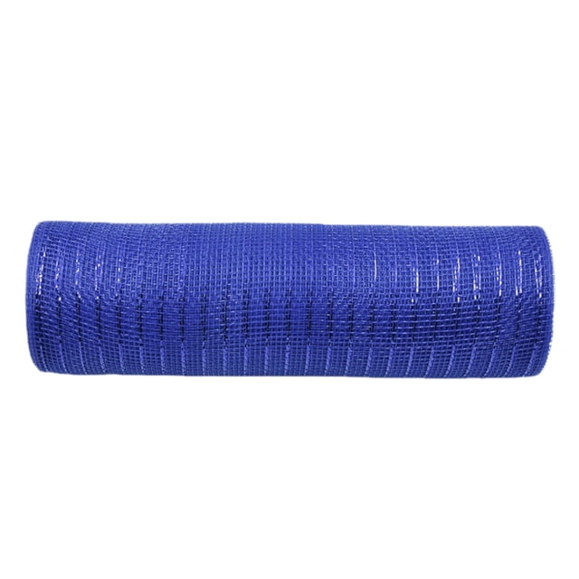 Poly Mesh Ribbon With Metallic Foil Each Roll For Wreaths Swags Bows Wrapping And Decorating