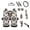 Gothic Skull, variant on Gothic Skull Car Seat Cover Fashion Automotive Interior Set Gothic Floral Seat Cushion Cover Car Steering Wheel Cover Keychain Rearview Mirror Accessory Shift Handbrake Covers