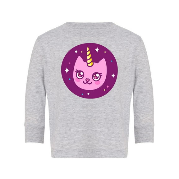 Unicorn Kitten Long Sleeve Toddler -Image by Shutterstock, 4 Toddler