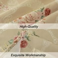 thumbnail image 4 of Vintage Floral Rectangle Tablecloth Shabby Chic Flower Table Cloth Spring Table Cover Waterproof for Dinner Kitchen Picnic, Pink, 60x120 Inches, 4 of 6