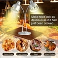 thumbnail image 6 of Flylapdo Stainless Steel 2-Head Heat Lamp, 230W per Bulb & Energy-Saving Control, Ideal for Kitchen and Hotel Buffets, 6 of 8