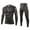 A20829-Black, variant on Mens Thermal Underwear Set Winter Sport Hunting Sport Long Base Layer Bottom Top Black XL