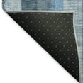 thumbnail image 5 of Addison Rugs Mayfield Premium Machine Washable Transitional Stripes Blue Rectangle Rug, 1'8" X 2'6" Machine Washable Transitional Stripes Blue Oversized Sherpa Throw Blanket, 5 of 6
