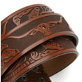 thumbnail image 6 of YOETEY Mens Western Genuine Leather Belt Without Buckle - Cowboy Belt for Casual Jeans, 6 of 8