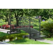 Sunjoy Black Steel Garden Bridge