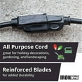 thumbnail image 4 of Iron Forge Cable 75 Ft Black Extension Cord, 16/3, 75 Foot Extension Cord, 3 Prong, Weatherproof - Great for Outside Use, 4 of 6