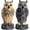 Cape Cod, variant on Galashield Owl Decoy to Scare Birds Away | Plastic Owls to Scare Birds Away | Owl Statue for Garden & Outdoors by Galashield [Set of 2]