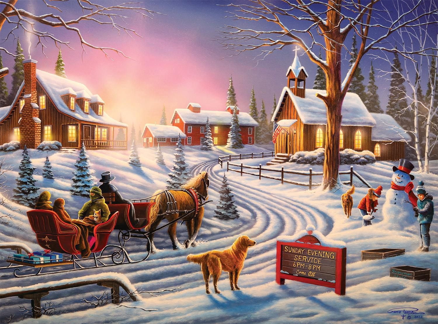 Buffalo Games – Escape series - Sunday Evening - 1000 Piece Jigsaw Puzzle