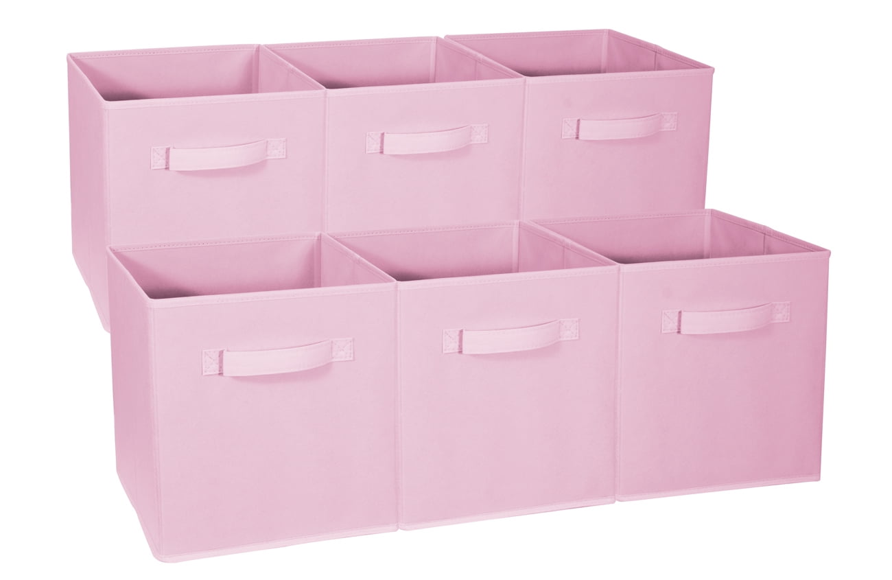 Playroom Pastel Blue, 6 Pack Great for Nursery Home Organization Sorbus® Foldable Storage Cube Basket Bin Closet 
