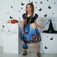 thumbnail image 2 of Gunia Girls Halloween Dress Adorable Graphic Print Dresses Little Girls Short Sleeve Crew Neck School Playwear Dress Up Outfits Size 2-3 Years, 2 of 9