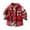 F-318Red, variant on ZHOGXU Big Kids Boys Shirt With Pocket Long Sleeve Turndown Collar Button Plaid Print Soft Comfortable Top Tee For Casual Daily Wear Black 18-24 Months