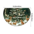 thumbnail image 3 of Christmas Semicircle Door Mat – Absorbent Non-Slip Entrance Rug for Bathroom, Kitchen, Porch – Polyester Dirt-Proof Holiday Floor Mat, 3 of 5