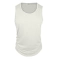 thumbnail image 2 of POIUYTR Men Summer Workout Tank Tops Casual Crewneck Solid Color Sleeveless Shirts Gym Loose Undershirt, 2 of 6