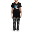 thumbnail image 4 of CafePress - Baby Alpaca Women's Dark Pajamas - Women's Short Sleeve Print T-Shirt and Pants Dark Cotton Pajama Set, 4 of 7