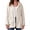 White, variant on REDESS Winter Coats for Women, Hooded Button Front Outerwear Coats, Casual Warm Winter Jacket