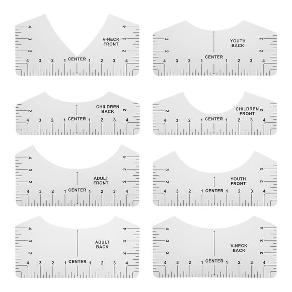 Regla de Guía para Camisetas Nikou Blanco