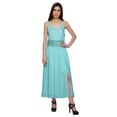 thumbnail image 3 of Moomaya WoMen's Sleeveless Maxi Dress With Trim Lace Spaghetti Strap Summer Wear, 3 of 6