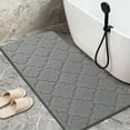 thumbnail image 5 of Findosom Bathroom Rugs Sets 3 Pcs,Non Slip Soft Absorbent Microfiber Bath Mats and U-Shaped Contour Toilet Rug,Machine Washable Plush Shaggy Bath Mat Set for Bathroom 18"x26"+18"x48"+U 20"x24" Gray, 5 of 10