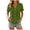 Army Green, variant on Yievot Womens Button Down Shirts Blouses V Neck Short Sleeve Relaxed Fit Summer Tops with Pockets