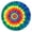 Colorful Rainbow Tie-1, variant on Colorful Circular Pattern Round Fitted Tablecloth with Elastic Edge,Dining Table Cover Waterproof,Outdoor Round Tablecloth for Camping,Dining,Indoor and Outdoor
