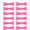 Pink, variant on 12Pcs Bone Hair Clips, Cute Bone Hairpins for Women, 6 Colors Gothic Y2K Kawaii Hair Accessories, PVC Alligator Barrettes for Halloween Cosplay Costume Party