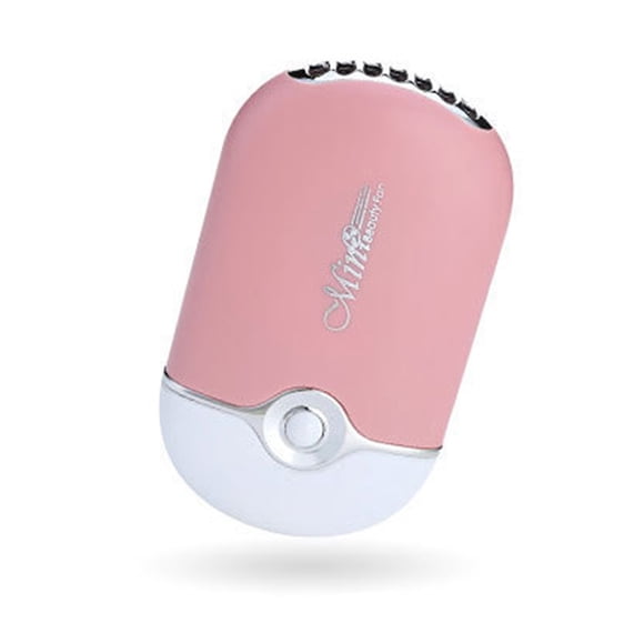 Vogacara Mini ventilador para injerto de pestañas, funcionamiento portátil con botón de mano, enfriador de 5V con cuerda colgante, secador de Type3 NO3