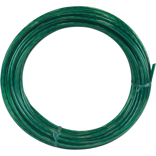 50' Green Vinyl Coated Clothesline Wire
