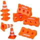 thumbnail image 4 of 24 Uds Mini señales de tráfico Mini conos de tráfico Mini valla de tráfico de plástico juguete educativo para niños, 4 of 6