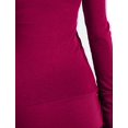 thumbnail image 4 of J. METHOD Women's Snap Button Cardigan Long Sleeve Knit Ribbed Sweater NEWJ181 Magenta L, 4 of 5