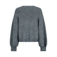 thumbnail image 4 of SUNSIOM Womens Fall Knit Bow Knot Cardigan Ribbed Tie Front Long Sleeve Loose Open Fron Sweater Coat, 4 of 8