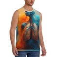 thumbnail image 2 of Daiia Surreal Body Art Printed Men's Tank Tops,Casual Soft Sleeveless Gym Muscle Shirts Bodybuilding Tee-X-Large, 2 of 8