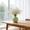 Green, variant on Round Faux Ceramic Vase, Modern Small Decorative Planter for Tabletop, Lightweight Shatterproof Plastic Centerpiece for Shelf, Bathroom, Office Desk Decor, 3.86x3.74x0.98in