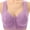Purple, variant on Arlun Daisy Bras for Older Women Front Closure Comfy Convenient Push up No Underwire Senior Bralettes Thin Breathable Full Coverage Soft Snap Closing Lace Bras Purple 50.00