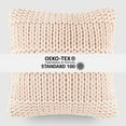 thumbnail image 6 of Noble Linens Decor Throw Pillow in Cozy Chunky Knit Fabric, 6 of 8