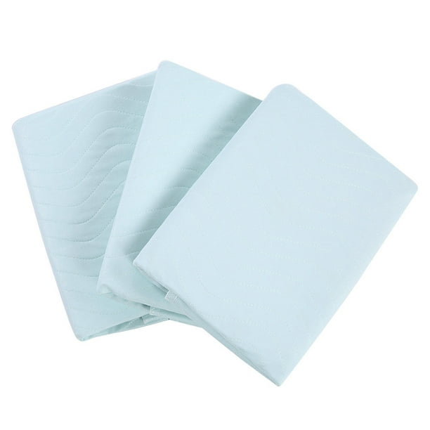 3 protectores reutilizables lavables e impermeables para incontinencia de adultos.